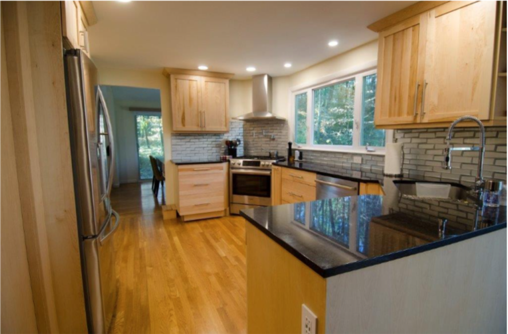 Light Birch Wood Kitchen – Boxboro, MA